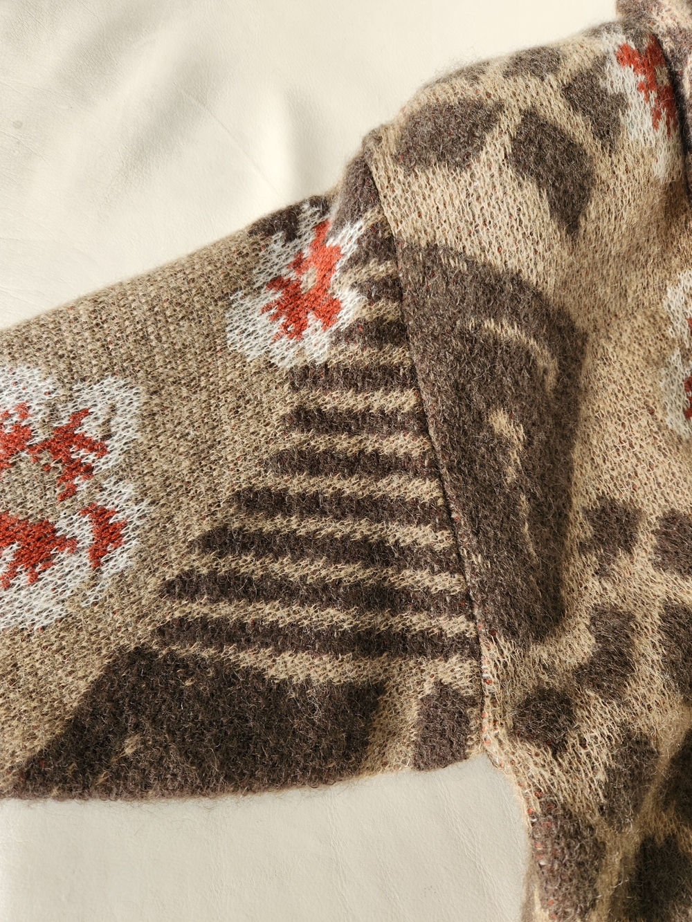 Vintage Spanner Mohair Wool Blend Long Cardigan Women’s L OBO - Picture 13 of 16